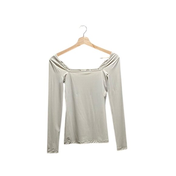 Babaton Aritzia Square Neck Top Cream Size S - Picture 2 of 12
